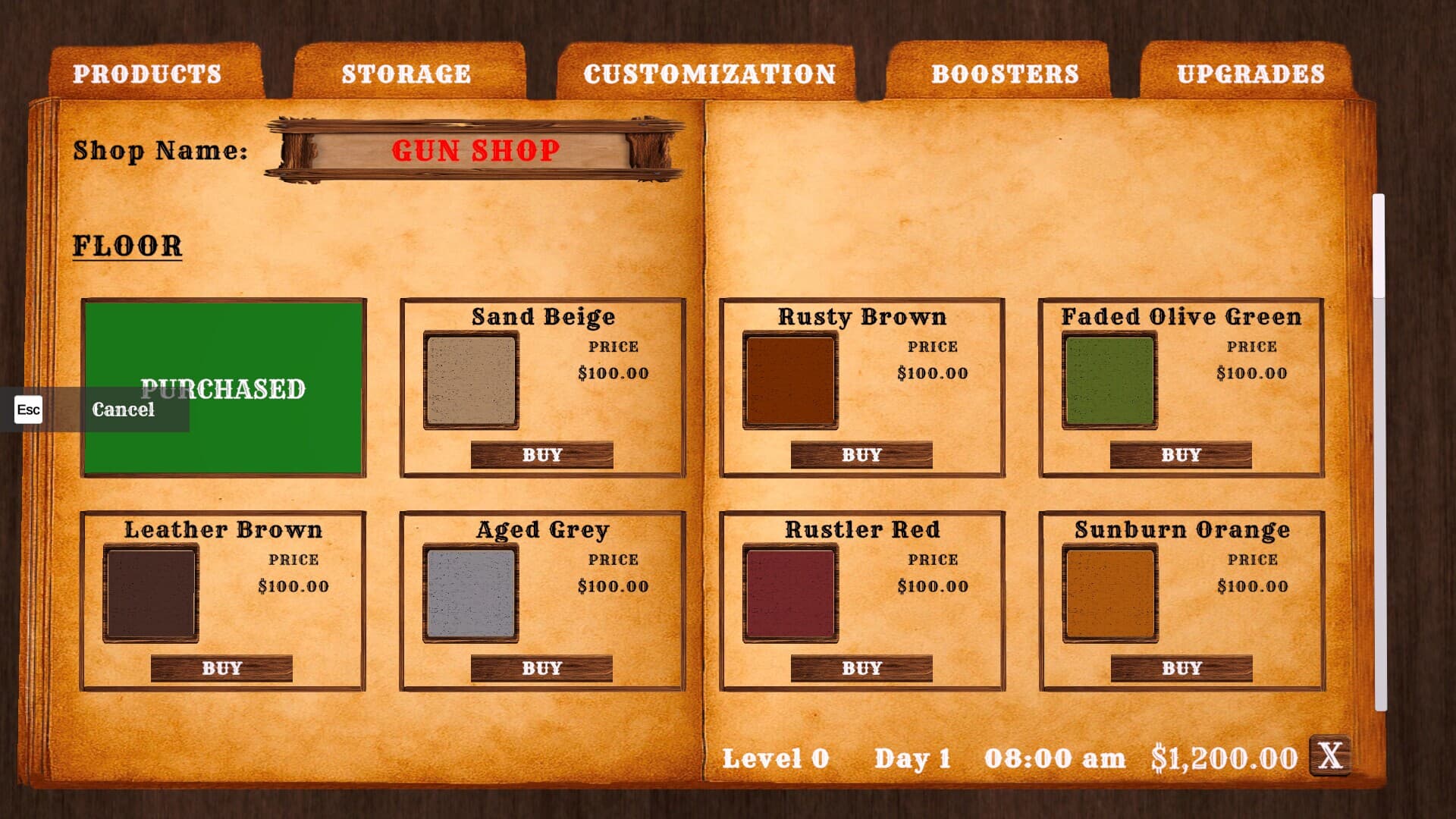 Western Gun Shop Simulator