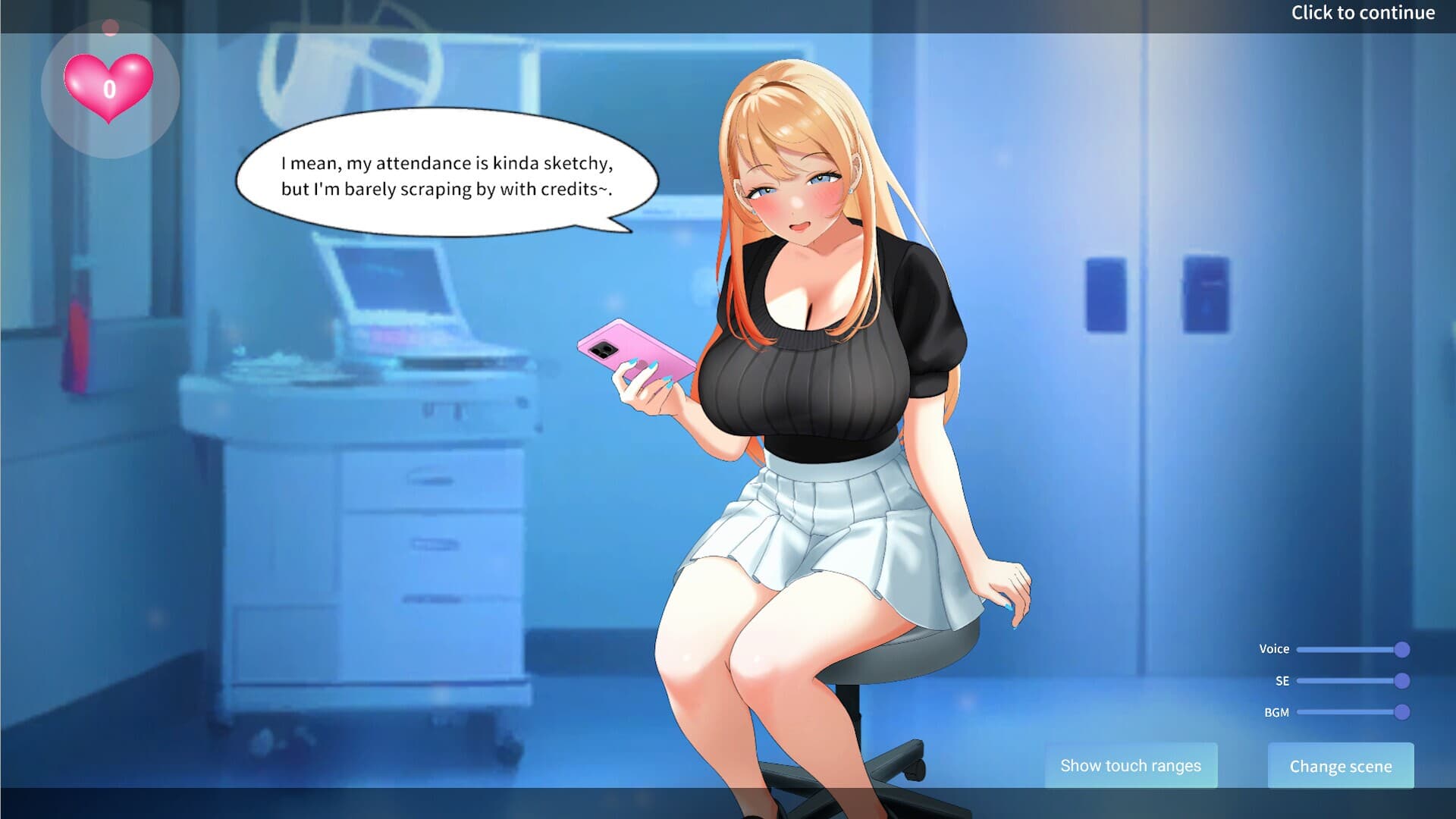 Health Check with the Blonde College Babe!