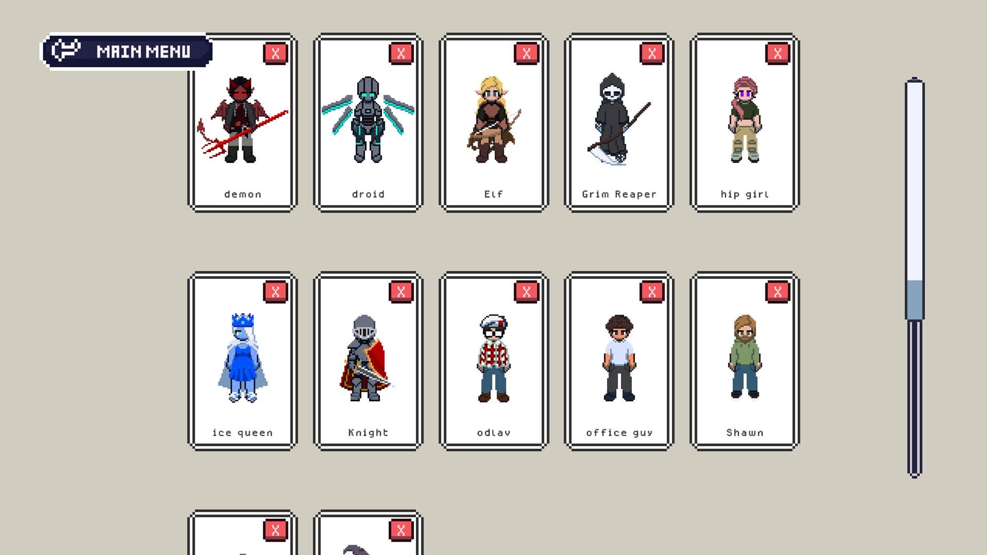 Just A Pixel Character Creator