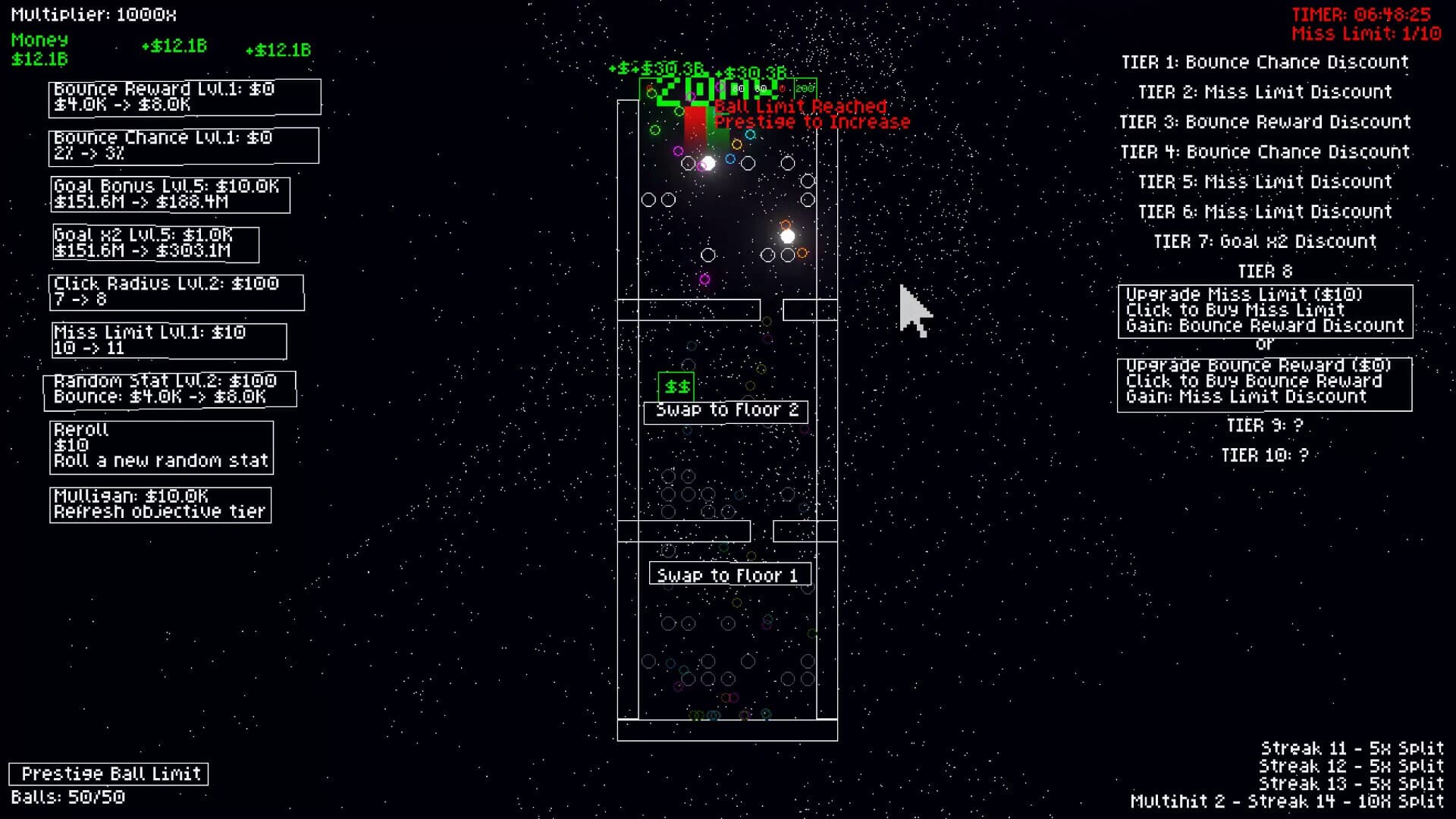 Clicker Climber: Reverse Pachinko