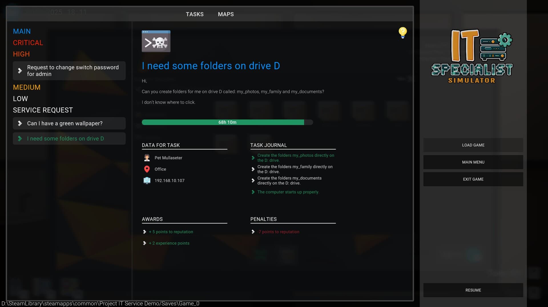 IT Specialist Simulator