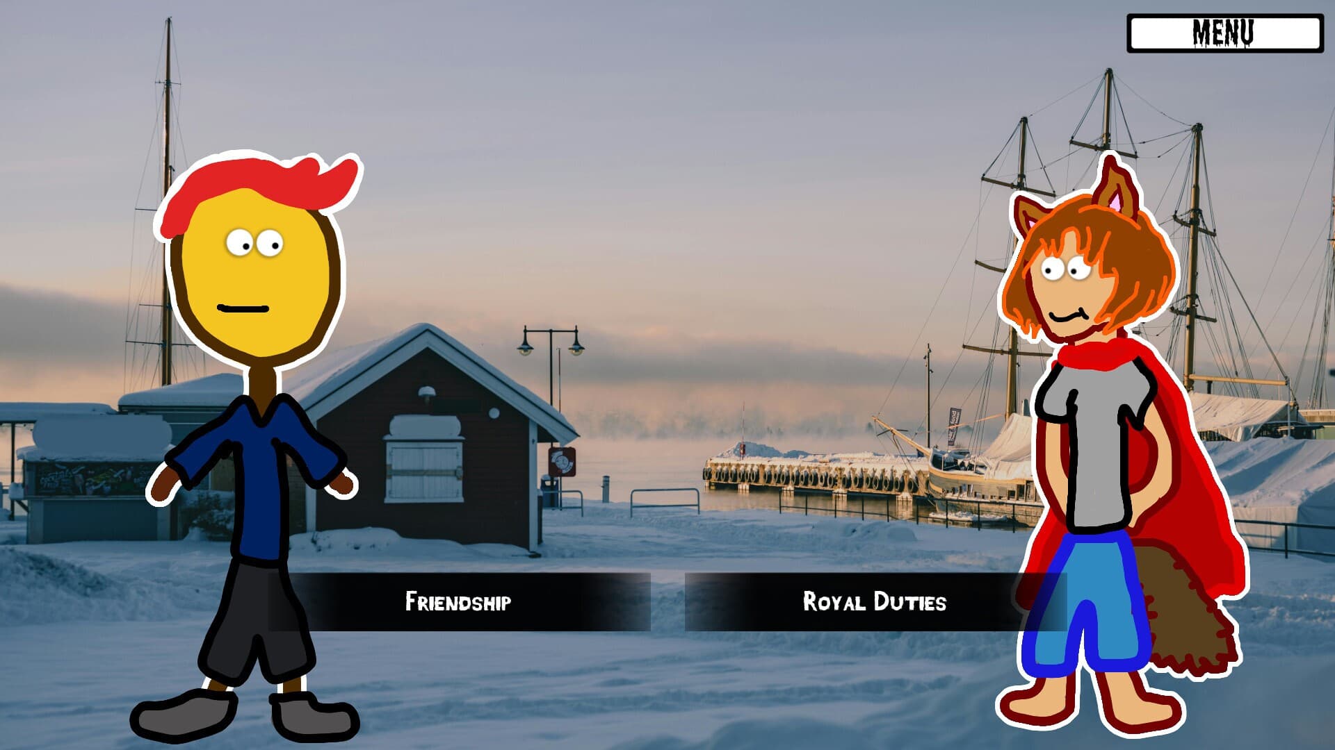 Girl Werewolf Hamlet Saves Christmas