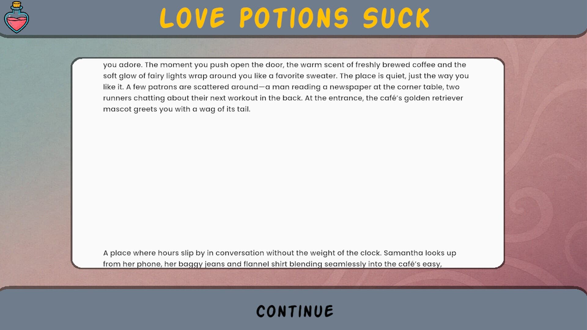 Love Potions Suck: A Text Romance
