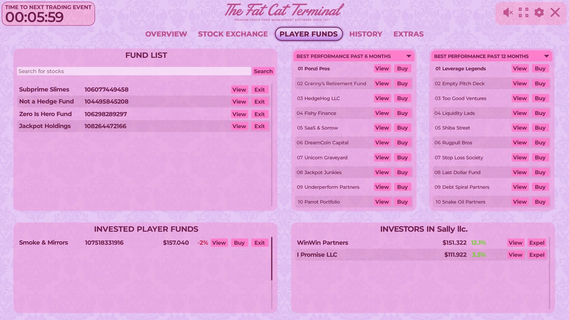 Hedge Fund Manager Simulator MMO