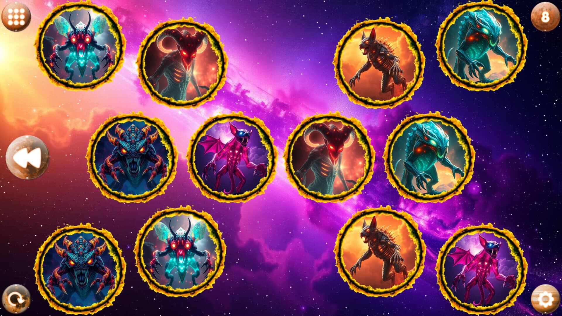 Space Memory: Monsters